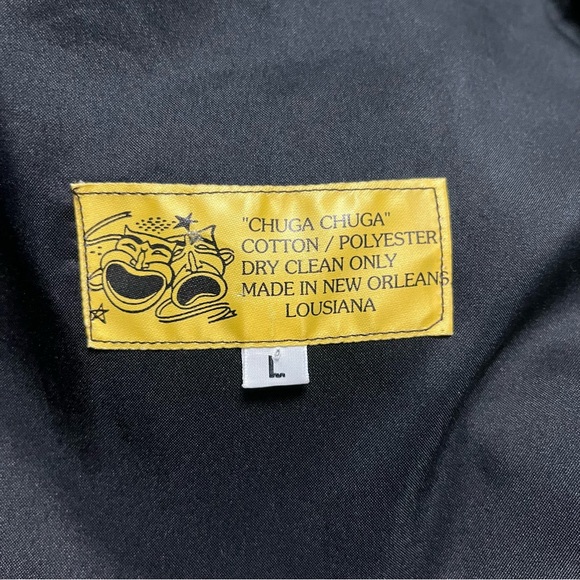 CHUGA CHUGA embroidered New Orleans jazz Vest  unisex size Large music - Picture 8 of 10
